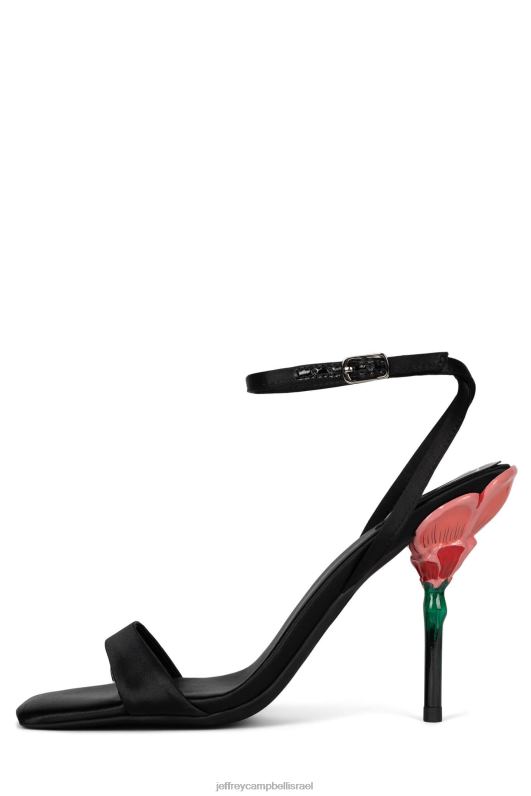 il Jeffrey Campbell רוזנה סנדל עם עקבים נשים מולטי סאטן שחור NN6N61423