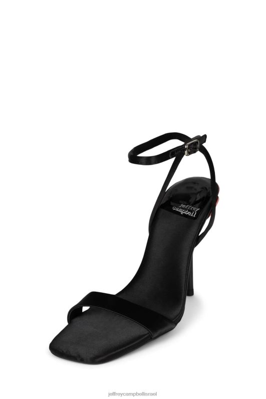 il Jeffrey Campbell רוזנה סנדל עם עקבים נשים מולטי סאטן שחור NN6N61423