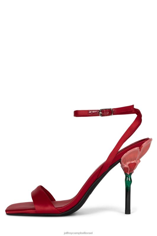 il Jeffrey Campbell רוזנה סנדל עם עקבים נשים מולטי סאטן אדום NN6N61424