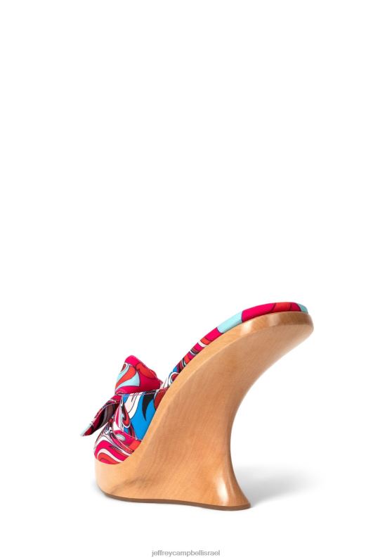 il Jeffrey Campbell מתגרה סנדל עם עקבים נשים מולטי כחול פוקסיה NN6N61429