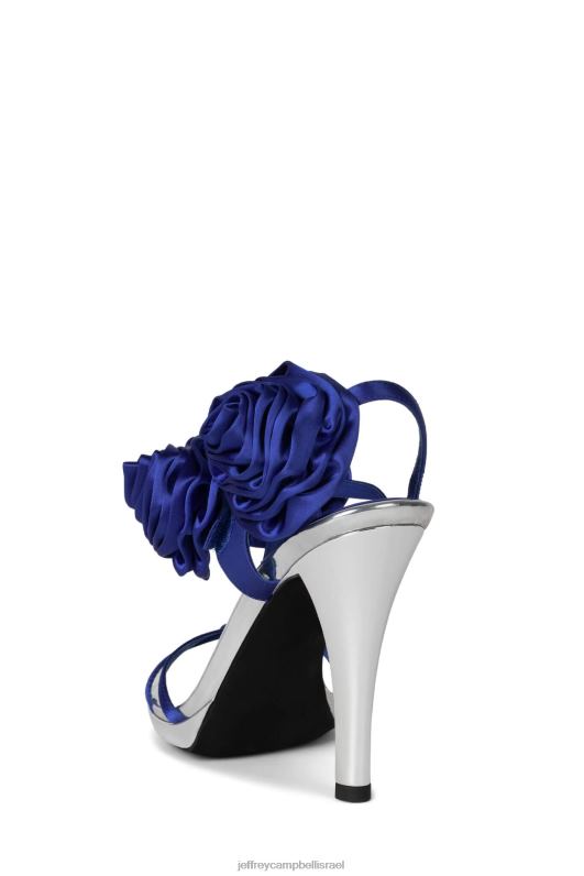 il Jeffrey Campbell קמליה סנדל עם עקבים נשים כסף כחול NN6N61431