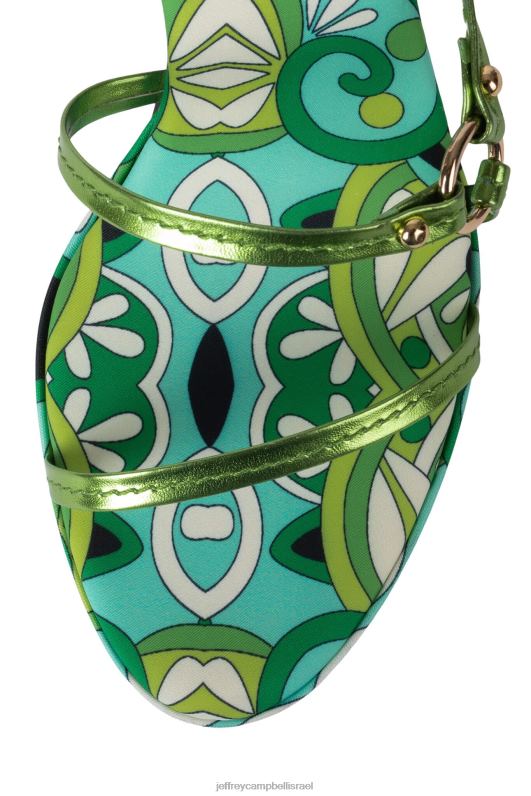 il Jeffrey Campbell סַקרָנוּת סנדל עם עקבים נשים ירוק רב ירוק NN6N61434