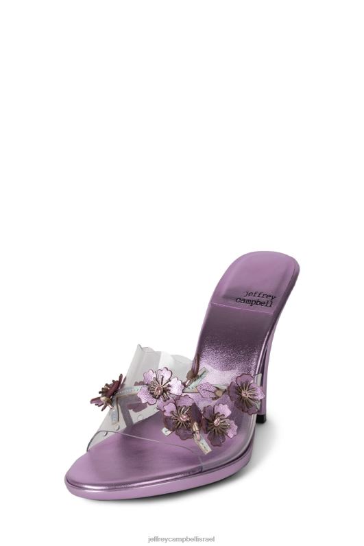 il Jeffrey Campbell הכי טרי סנדל עם עקבים נשים שילוב מטאלי לילך NN6N61437