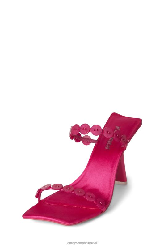 il Jeffrey Campbell לחץ סנדל עם עקבים נשים קומבו סאטן פוקסיה NN6N61444