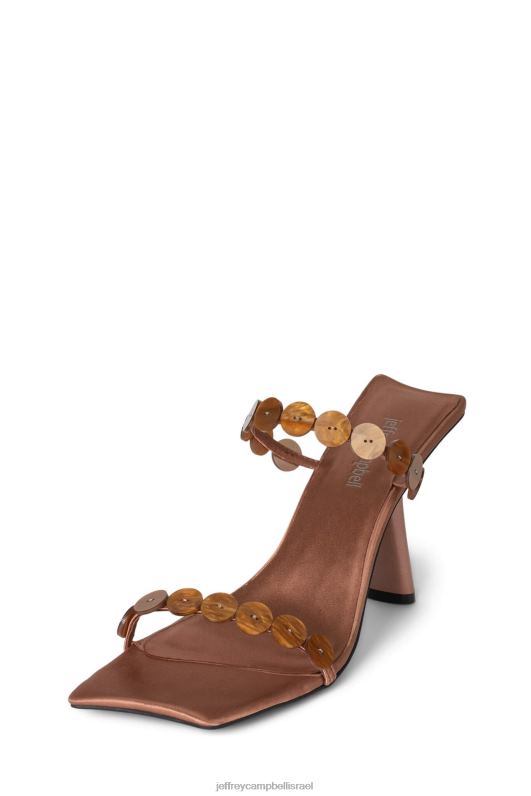 il Jeffrey Campbell לחץ סנדל עם עקבים נשים שילוב חום NN6N61445