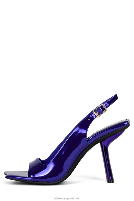il Jeffrey Campbell סוריאליסטית סנדל עם עקבים נשים פטנט כחול NN6N61458