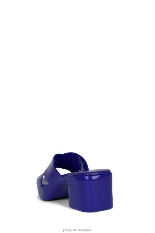 il Jeffrey Campbell מסטיק סנדל פלטפורמה נשים כחול מבריק NN6N6145