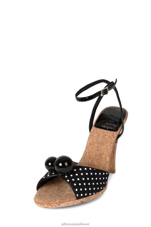 il Jeffrey Campbell פום פום סנדל עם עקבים נשים נקודה שחורה NN6N61461