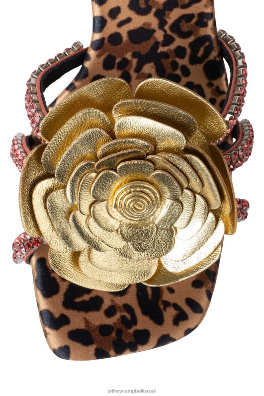 il Jeffrey Campbell צִפּוֹרנֵי הַחָתוּל סנדל עם עקבים נשים צ'יטה זהב מולטי NN6N61476