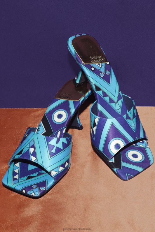 il Jeffrey Campbell מר גדול סנדל עם עקבים נשים משולבת כחול NN6N61477