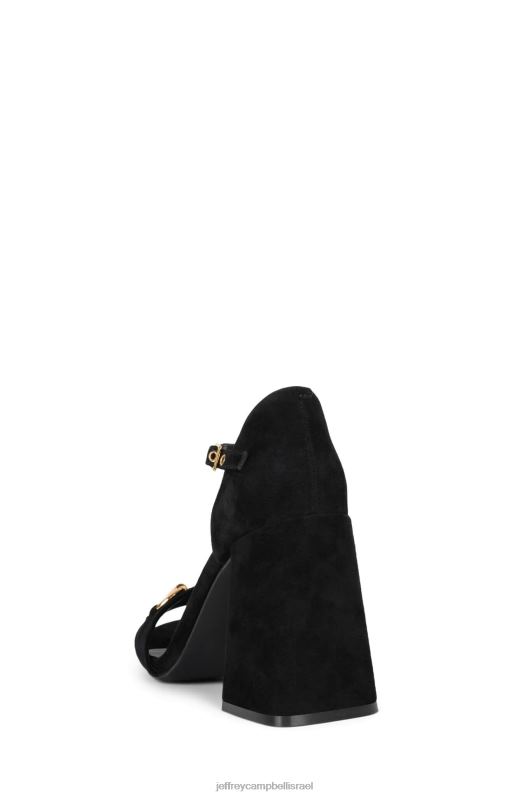il Jeffrey Campbell כוכב פופ-ב סנדל עם עקבים נשים זמש שחור זהב NN6N61480
