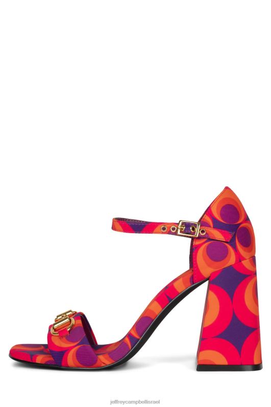 il Jeffrey Campbell כוכב פופ-ב סנדל עם עקבים נשים אדום כחול מולטי NN6N61483