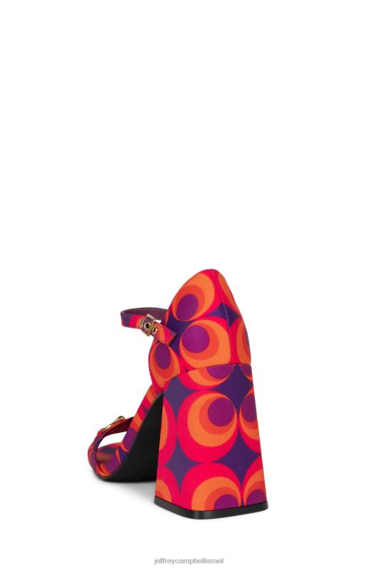 il Jeffrey Campbell כוכב פופ-ב סנדל עם עקבים נשים אדום כחול מולטי NN6N61483