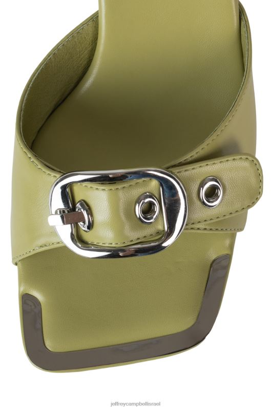 il Jeffrey Campbell להדק סנדל עם עקבים נשים כסף ירוק NN6N61488