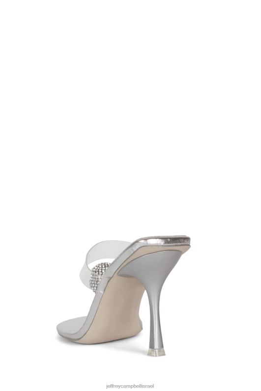 il Jeffrey Campbell מְלוּטָשׁ סנדל עם עקבים נשים כסף שקוף NN6N61501
