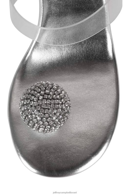 il Jeffrey Campbell מְלוּטָשׁ סנדל עם עקבים נשים כסף שקוף NN6N61501