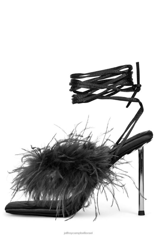 il Jeffrey Campbell עֲדִינוּת סנדל עם עקבים נשים כסף שחור NN6N61503