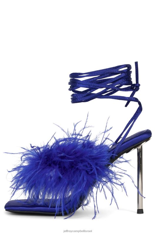 il Jeffrey Campbell עֲדִינוּת סנדל עם עקבים נשים כסף כחול NN6N61504