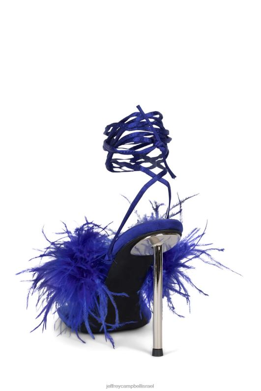 il Jeffrey Campbell עֲדִינוּת סנדל עם עקבים נשים כסף כחול NN6N61504