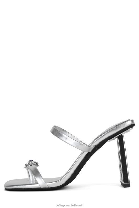 il Jeffrey Campbell נֶכֶס מוּרָשׁ סנדל עם עקבים נשים כחול כסוף NN6N61510