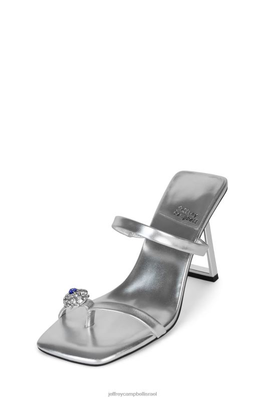 il Jeffrey Campbell נֶכֶס מוּרָשׁ סנדל עם עקבים נשים כחול כסוף NN6N61510