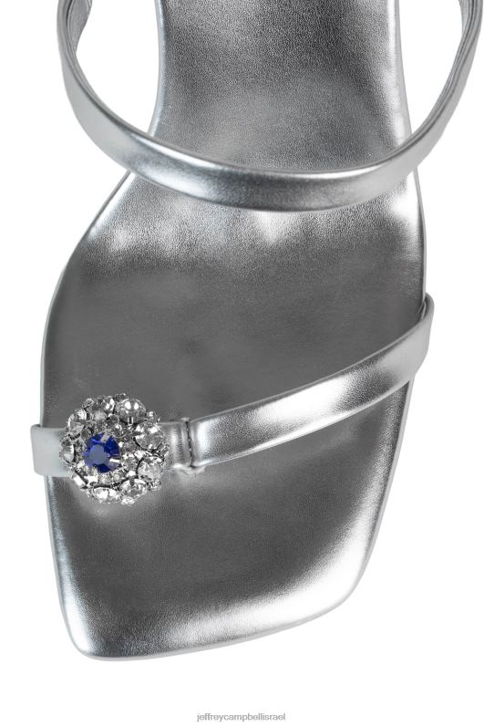 il Jeffrey Campbell נֶכֶס מוּרָשׁ סנדל עם עקבים נשים כחול כסוף NN6N61510