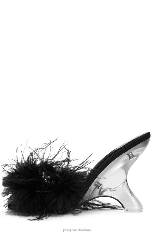 il Jeffrey Campbell דודי סנדל עם עקבים נשים כסף שחור NN6N61514