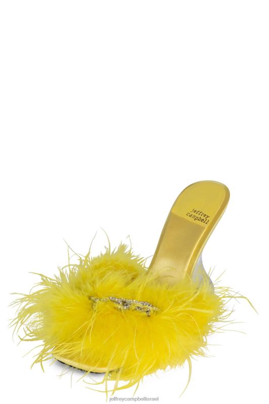 il Jeffrey Campbell דודי סנדל עם עקבים נשים כסף צהוב NN6N61515