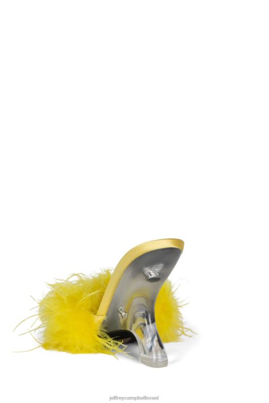 il Jeffrey Campbell דודי סנדל עם עקבים נשים כסף צהוב NN6N61515