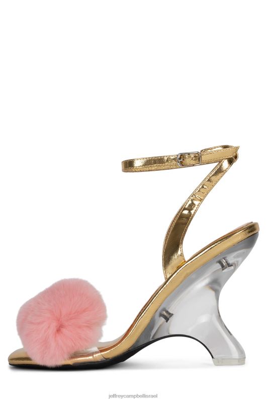 il Jeffrey Campbell קוֹסֵם סנדל עם עקבים נשים ורוד זהב NN6N61517