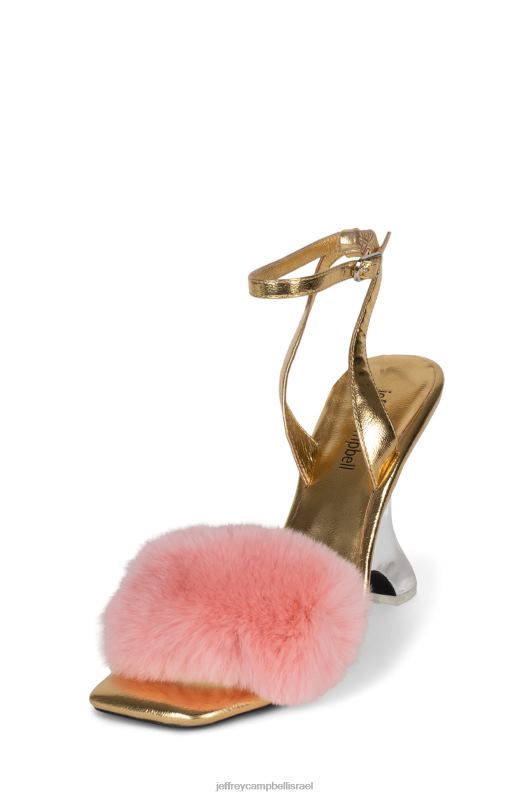 il Jeffrey Campbell קוֹסֵם סנדל עם עקבים נשים ורוד זהב NN6N61517
