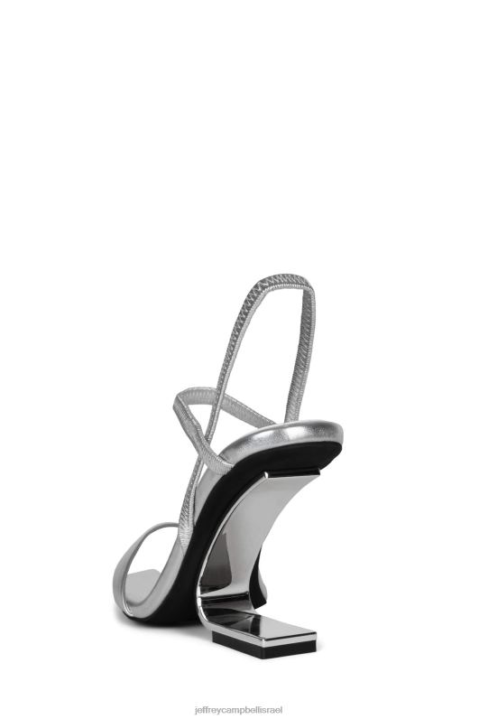 il Jeffrey Campbell גֵאוֹמֶטרִי סנדל עם עקבים נשים כסף כסף NN6N61520