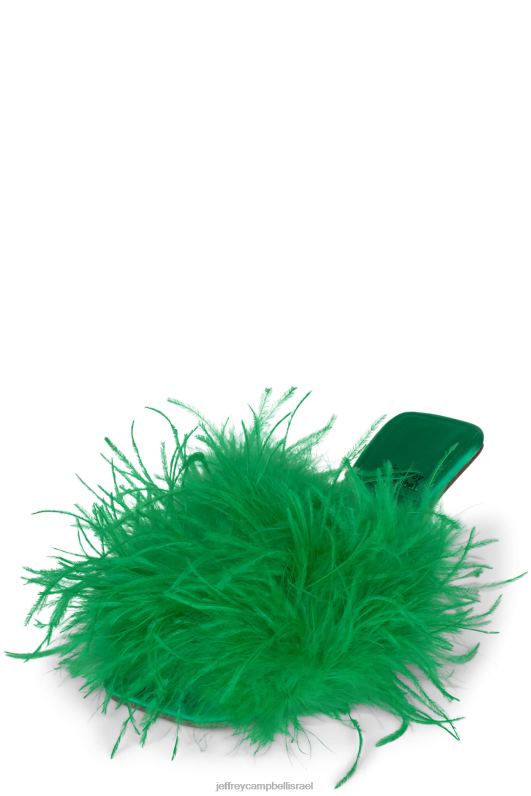 il Jeffrey Campbell נֶהָג סנדל עם עקבים נשים ירוק בהיר NN6N61522
