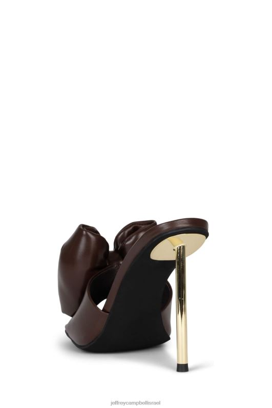 il Jeffrey Campbell להשתחוות סנדל עם עקבים נשים זהב חום NN6N61532