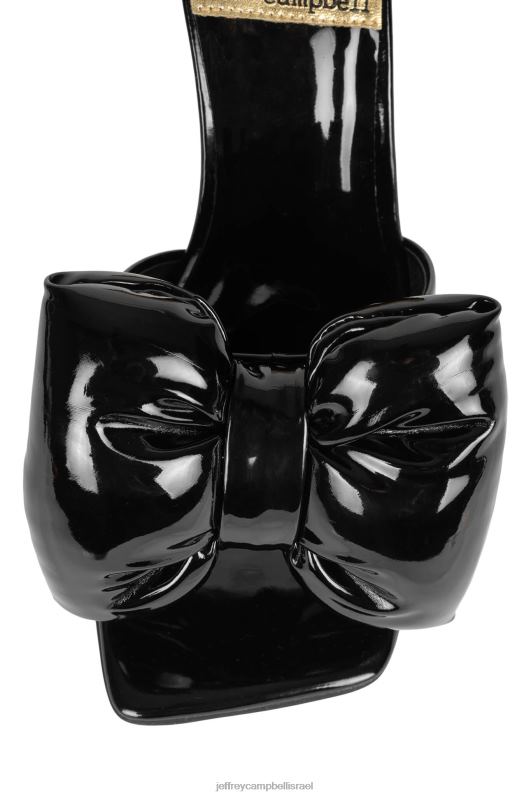 il Jeffrey Campbell להשתחוות סנדל עם עקבים נשים זהב פטנט שחור NN6N61533