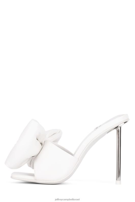 il Jeffrey Campbell להשתחוות סנדל עם עקבים נשים לבן NN6N61534