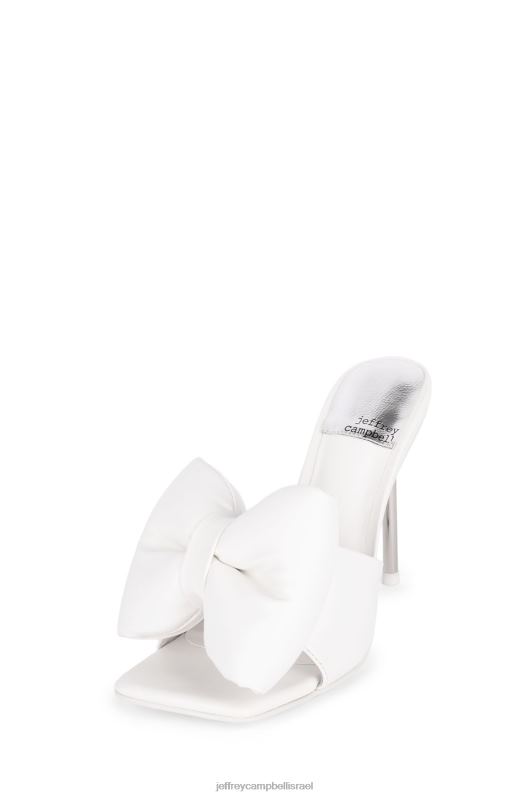 il Jeffrey Campbell להשתחוות סנדל עם עקבים נשים לבן NN6N61534