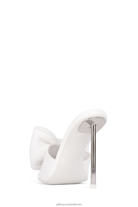 il Jeffrey Campbell להשתחוות סנדל עם עקבים נשים לבן NN6N61534