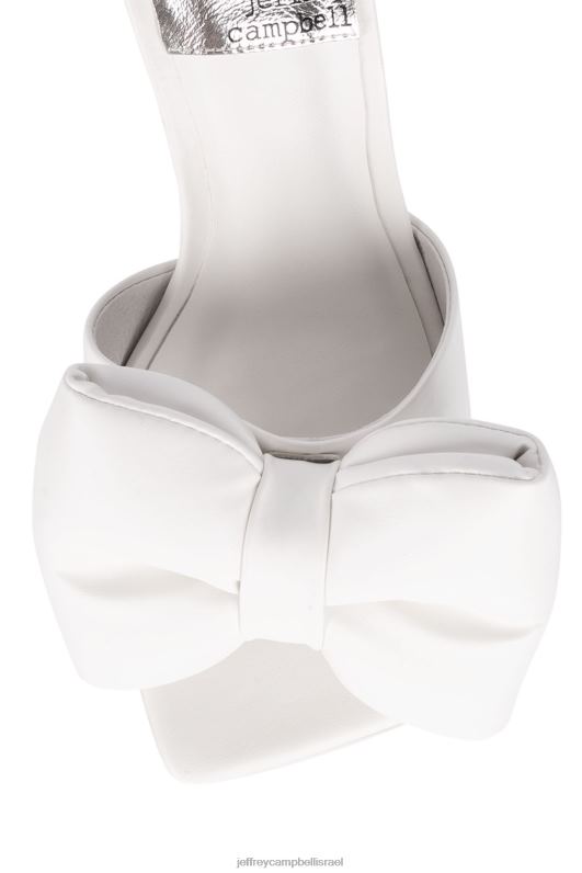 il Jeffrey Campbell להשתחוות סנדל עם עקבים נשים לבן NN6N61534