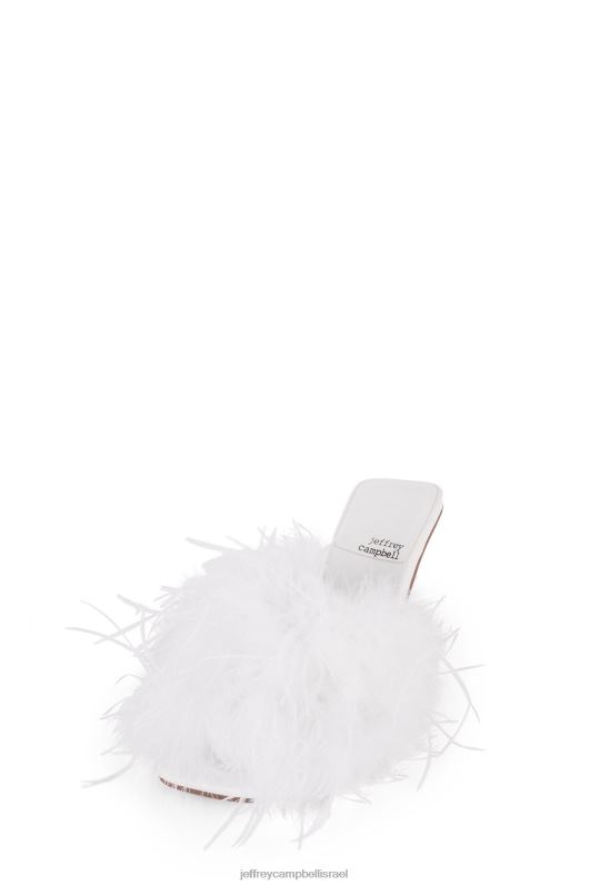 il Jeffrey Campbell נֶהָג סנדל עם עקבים נשים שילוב לבן NN6N61537