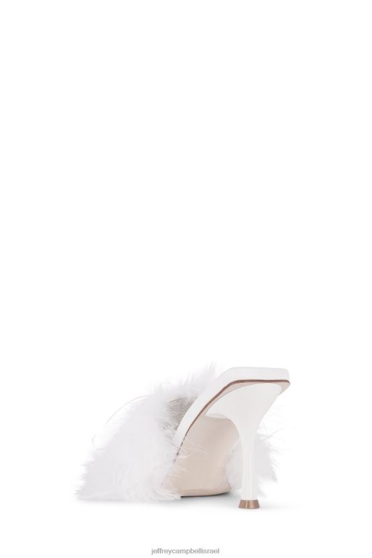 il Jeffrey Campbell נֶהָג סנדל עם עקבים נשים שילוב לבן NN6N61537
