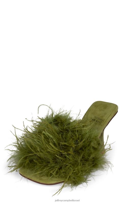 il Jeffrey Campbell נֶהָג סנדל עם עקבים נשים זית NN6N61539