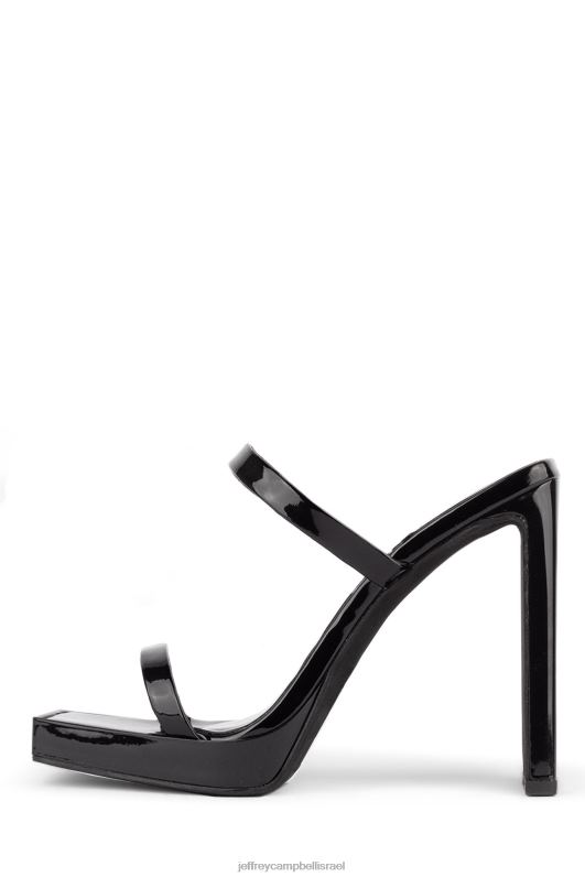 il Jeffrey Campbell פְּעַלתָן סנדל עם עקבים נשים פטנט שחור NN6N61542