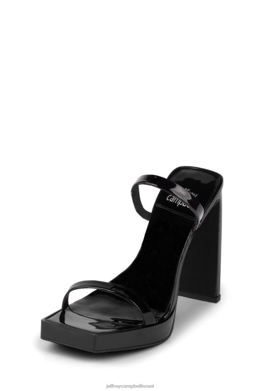 il Jeffrey Campbell פְּעַלתָן סנדל עם עקבים נשים פטנט שחור NN6N61542