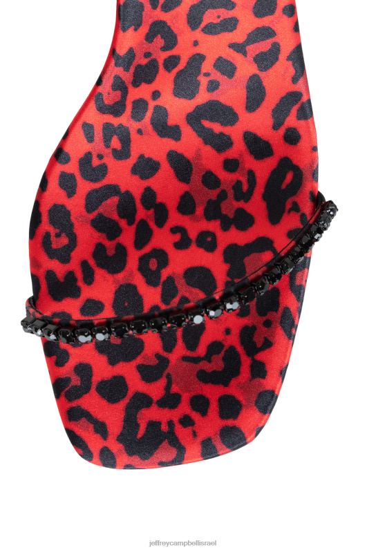 il Jeffrey Campbell מַקסִים וּמְפוּאָר סנדל עם עקבים נשים מולטי צ'יטה אדומה NN6N61554