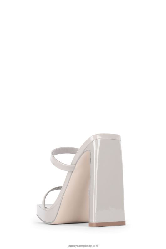 il Jeffrey Campbell פְּעַלתָן סנדל עם עקבים נשים פטנט אפור NN6N61555