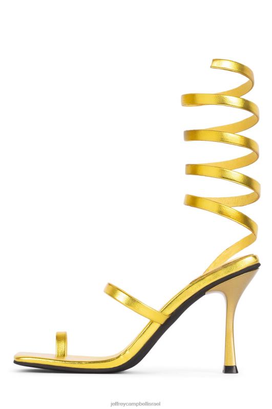 il Jeffrey Campbell לוזיה סנדל עם עקבים נשים זהב מתכתי NN6N61558