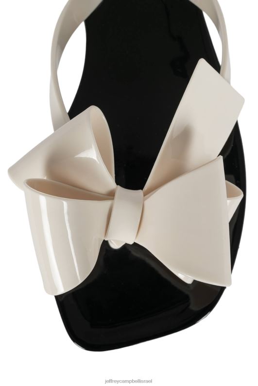 il Jeffrey Campbell מְתַקתַק סנדלים נשים קרם מבריק שחור מבריק NN6N6155