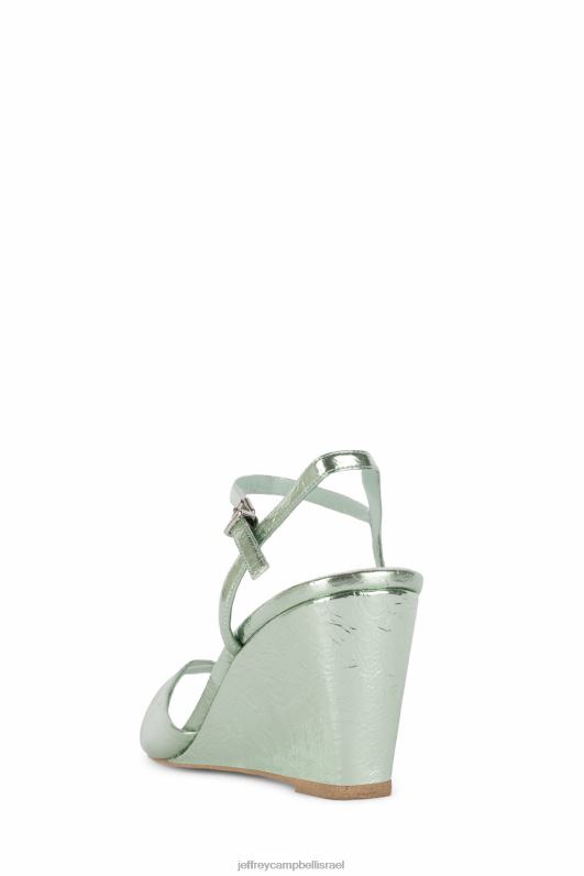 il Jeffrey Campbell זְכוּת כְּנִיסָה סנדל עם עקבים נשים מנטה מתכתי NN6N61564