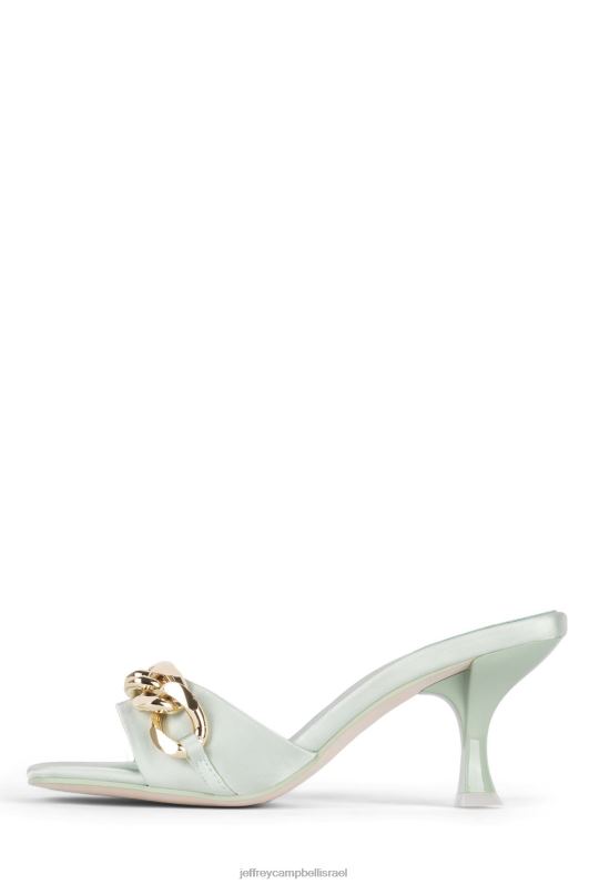 il Jeffrey Campbell מר-ביג-צ' סנדל עם עקבים נשים מנטה סאטן זהב NN6N61573